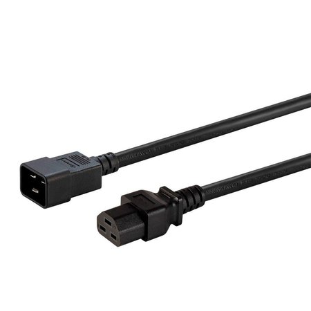 MONOPRICE Heavy Duty Extension Cord - IEC 60320 C20 to IEC 60320 C21_ 12AWG_ 20A 40136
